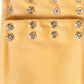 Yellow Nylon Stretch Women Neck Warmer Scarf