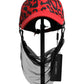 Red Cotton 6 Panels Women Baseball Cap