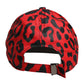 Red Cotton 6 Panels Women Baseball Cap