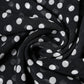 Black Polka Dots Polyester Wrap Shawl Scarf
