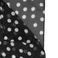 Black Polka Dots Polyester Wrap Shawl Scarf