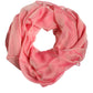 Pink Silk Rectangle Women Wrap Shawl Scarf