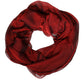 Red Silk Rectangle Women Wrap Shawl Scarf