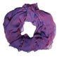 Purple Silk Rectangle Wrap Shawl Scarf