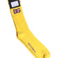 Yellow Cotton DG Logo Mid Calf Socks