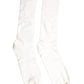 White Cotton Solid Mid Calf Men Socks