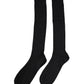 Black DG Logo Print Over The Calf Socks