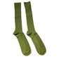 Green Cotton Logo Over The Calf Socks