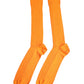 Orange Cotton Logo Over The Calf Socks