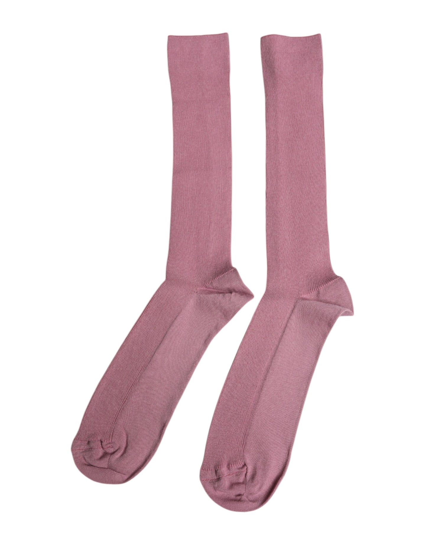 Rose Pink Cotton Over The Calf Socks