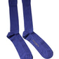 Purple Cotton Logo Over The Calf Socks