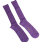 Purple Cotton Logo Over The Calf Socks