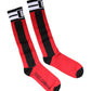 Red Cotton Stretch Printed Socks