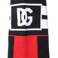 Red Cotton Stretch Printed Socks