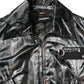 Green DG Logo Print Bomber Full Zip Jacket