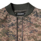 Brown Camouflage Bomber Full Zip Jacket