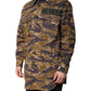 Brown Leopard Cotton Collared Coat Jacket