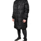 Black Hooded Parka Winter Men Coat Jacket