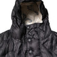 Black Hooded Parka Coat Winter Jacket
