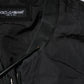 Black Nylon Logo Full Zip Bomber Jacket