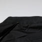 Black Nylon Logo Full Zip Bomber Jacket