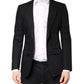 Black Cotton Single Breasted Men Coat Blazer