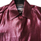 Metallic Red Cotton GOLD Dress Formal Shirt
