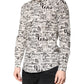White Black Logo MARTINI Men Casual Shirt