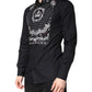 Black White Bandana GOLD Formal Dress Shirt