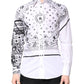 White Black Bandana MARTINI Men Dress Shirt