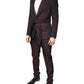 Maroon Single Breasted Formal 2 Piece Suit