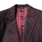 Maroon Single Breasted Formal 2 Piece Suit