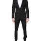 Black Single Breasted Formal 2 Piece Suit