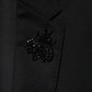 Black Wool Single Breasted 2 Piece Suit