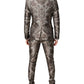 Multicolor Jacquard Single Breasted 3 Piece Suit