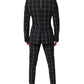 Black TAORMINA Double Breasted 2 Piece Suit
