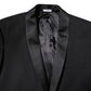 Black Wool Single Breasted 2 Piece Suit