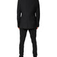 Black Wool Single Breasted 2 Piece Suit