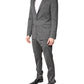 Gray Wool Single Breasted 2 Piece Suit