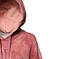 Pink Wash DG MILANO Hooded Pullover Sweater