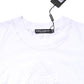 White Cotton Floral Logo Crew Neck T-shirt