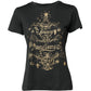 Black Cotton Round Neck Short Sleeve T-shirt