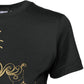Black Cotton Round Neck Short Sleeve T-shirt