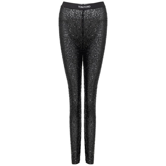 Black Polyester Joggers (Workout Pants)