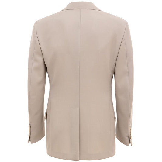 Beige Wool Blazer