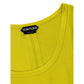 Yellow Silk Tank Tops