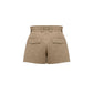 Beige Cotton Bermuda