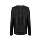 Black Viscose Long Sleeve T-Shirt