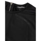 Black Viscose Long Sleeve T-Shirt