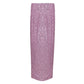 Pink Polyester Long Skirt